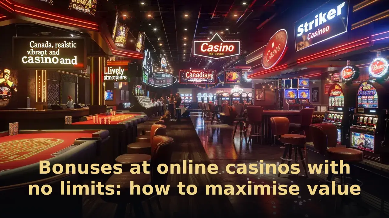 Bonuses at online casinos with no limits: how to maximise value